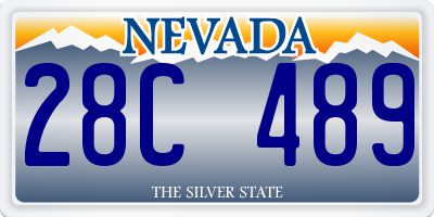 NV license plate 28C489