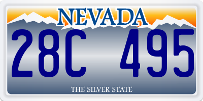 NV license plate 28C495