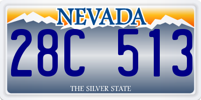 NV license plate 28C513