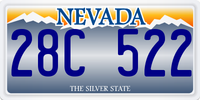 NV license plate 28C522