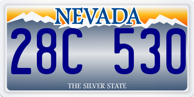 NV license plate 28C530