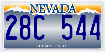 NV license plate 28C544