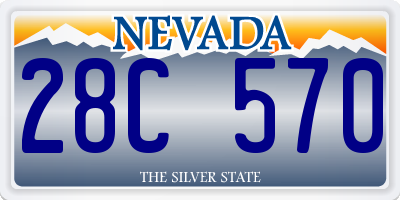 NV license plate 28C570
