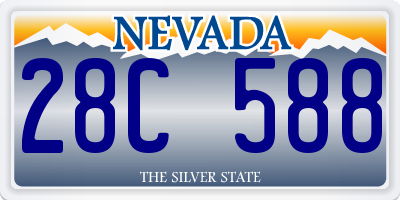 NV license plate 28C588