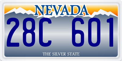 NV license plate 28C601