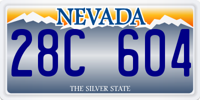 NV license plate 28C604