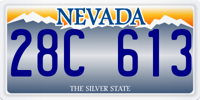 NV license plate 28C613