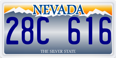 NV license plate 28C616