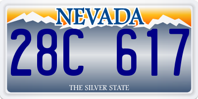 NV license plate 28C617