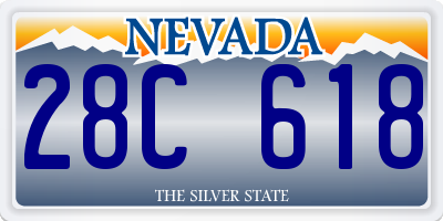 NV license plate 28C618