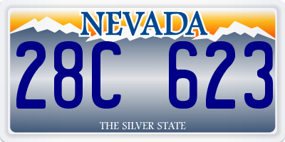 NV license plate 28C623