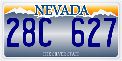 NV license plate 28C627