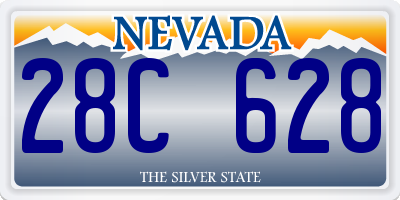 NV license plate 28C628