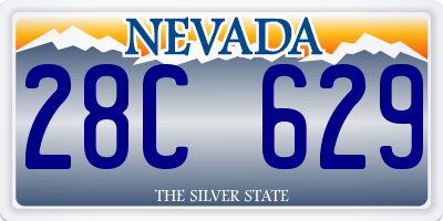 NV license plate 28C629