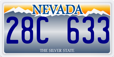 NV license plate 28C633