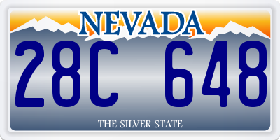 NV license plate 28C648