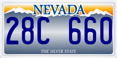 NV license plate 28C660