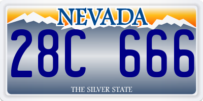 NV license plate 28C666