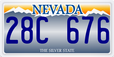 NV license plate 28C676
