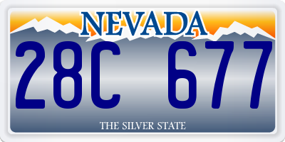 NV license plate 28C677