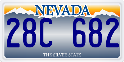 NV license plate 28C682