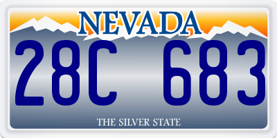 NV license plate 28C683