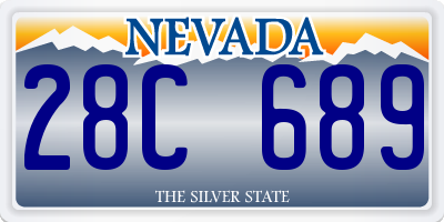 NV license plate 28C689