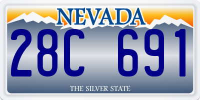 NV license plate 28C691