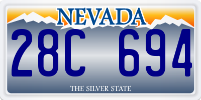 NV license plate 28C694