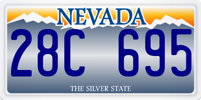 NV license plate 28C695