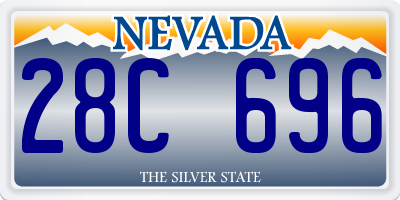 NV license plate 28C696