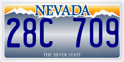 NV license plate 28C709