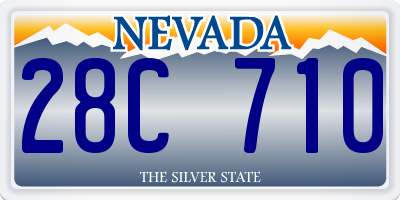 NV license plate 28C710