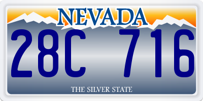 NV license plate 28C716
