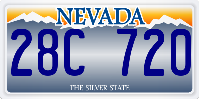 NV license plate 28C720