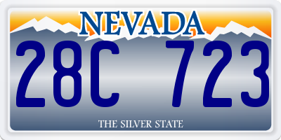 NV license plate 28C723