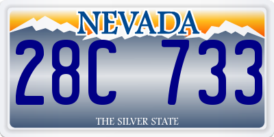 NV license plate 28C733