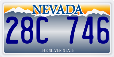 NV license plate 28C746