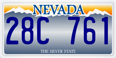 NV license plate 28C761