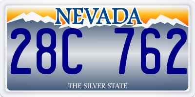 NV license plate 28C762