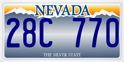 NV license plate 28C770