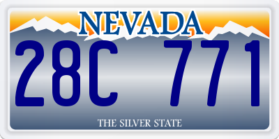 NV license plate 28C771