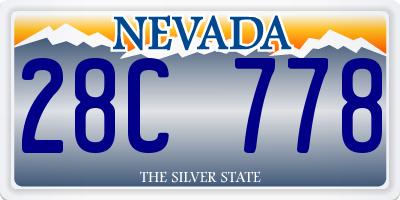 NV license plate 28C778