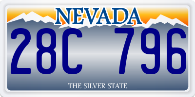 NV license plate 28C796