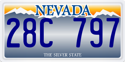 NV license plate 28C797