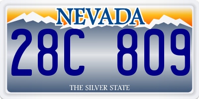NV license plate 28C809
