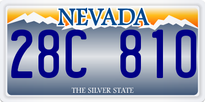 NV license plate 28C810