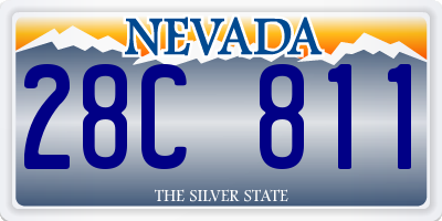 NV license plate 28C811