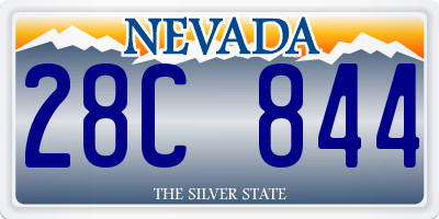 NV license plate 28C844