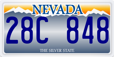 NV license plate 28C848